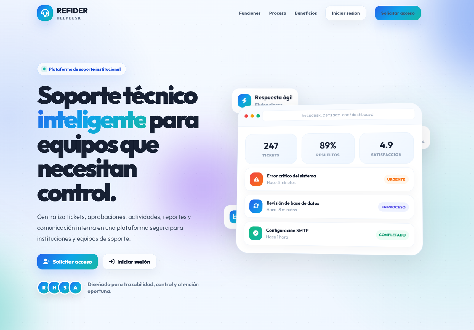 HelpDesk REFIDER